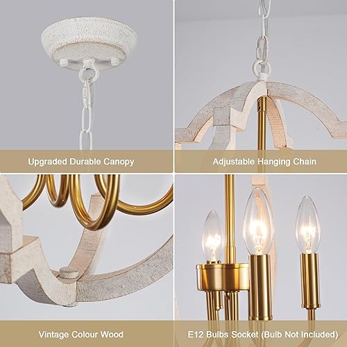 Miniatura 9 de Candelabro negro de 23.66 pulgadas para comedor, 6 luces, moderna lámpara de granja sobre mesa, lámpara de metal geométrico para cocina, isla