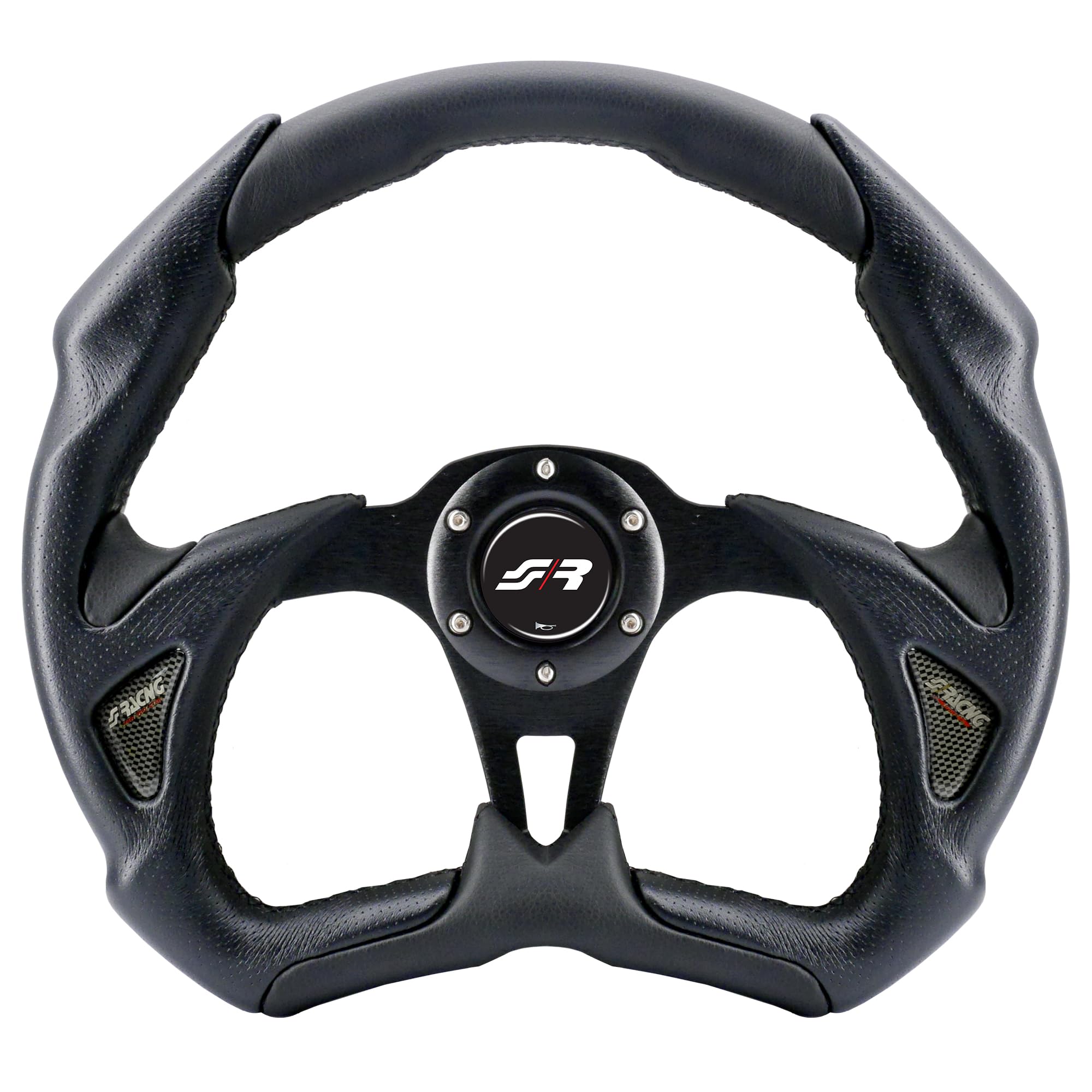 Simoni Racing X5350PUN/P Universal Steering Wheel, Black