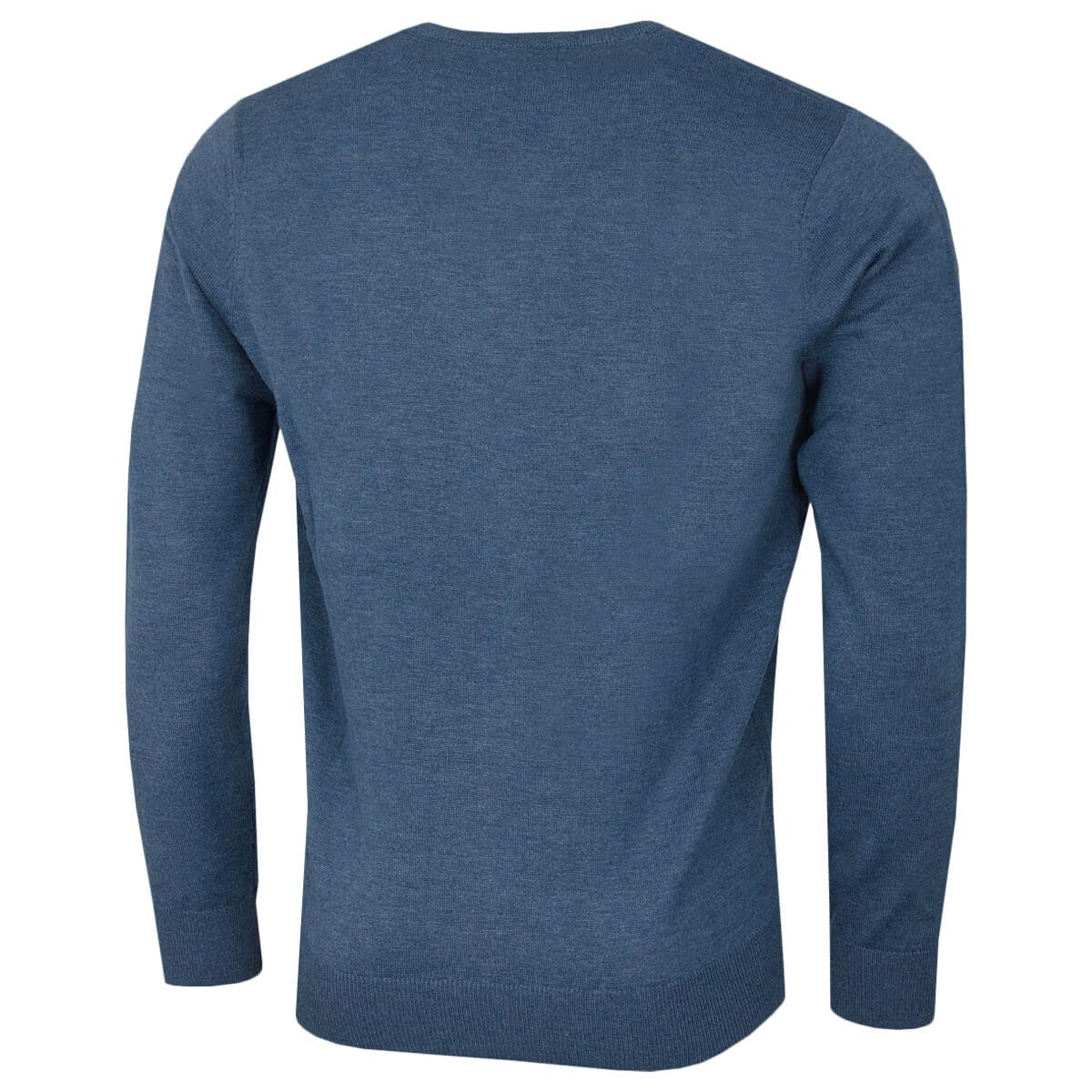 Calvin Klein Herren V-Ausschnitt Soft Cotton Pullover - Denim Marl - XXL