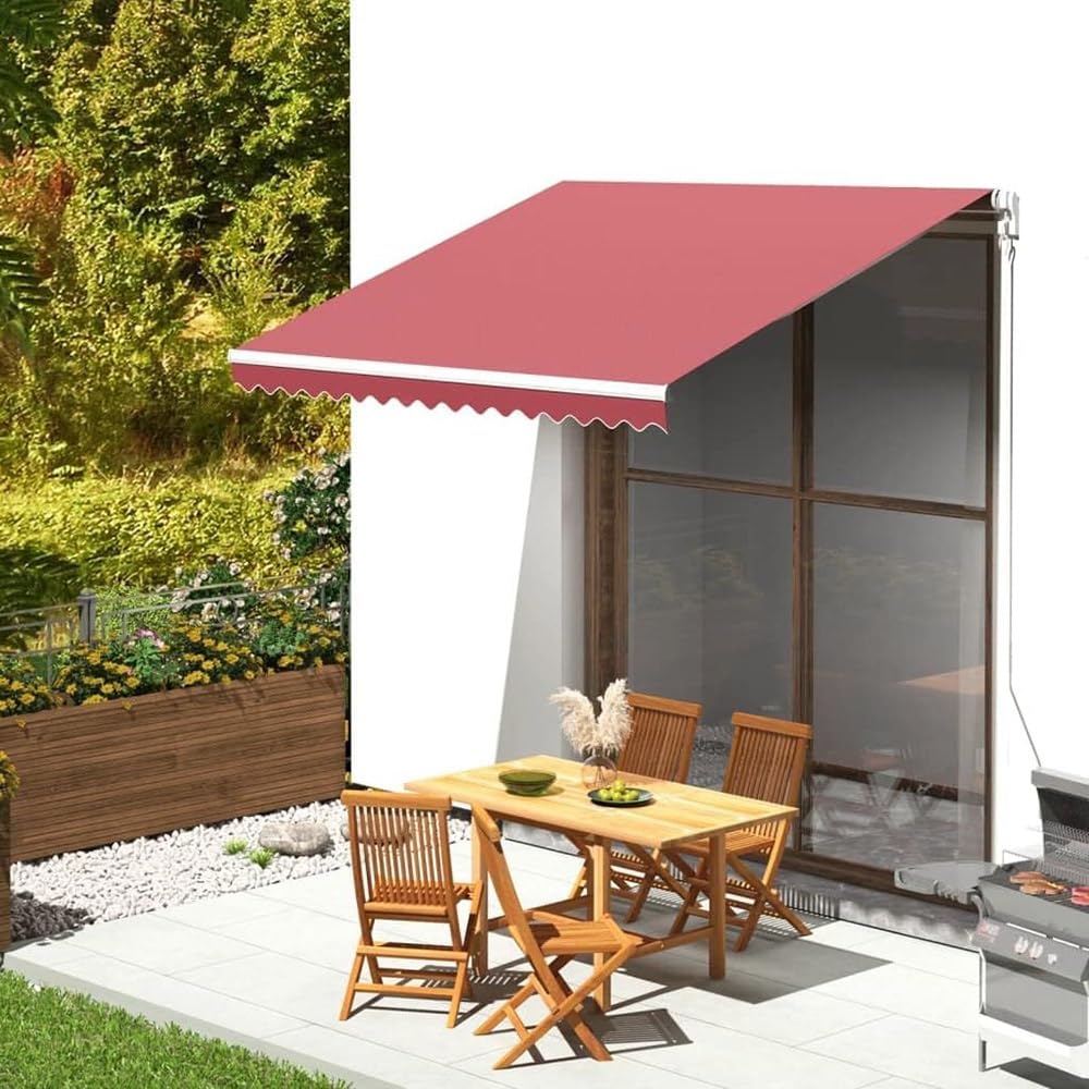 200cm 300cm Telo Per Tenda Da Sole 400cm 500cm 600cm Tessuto Per Tende Da Sole Di Ricambio, Tende Da Sole Per Balconi Protezione Solare Telo Di Ricambio Impermeabile Multicolore(Green,10x8ft/3