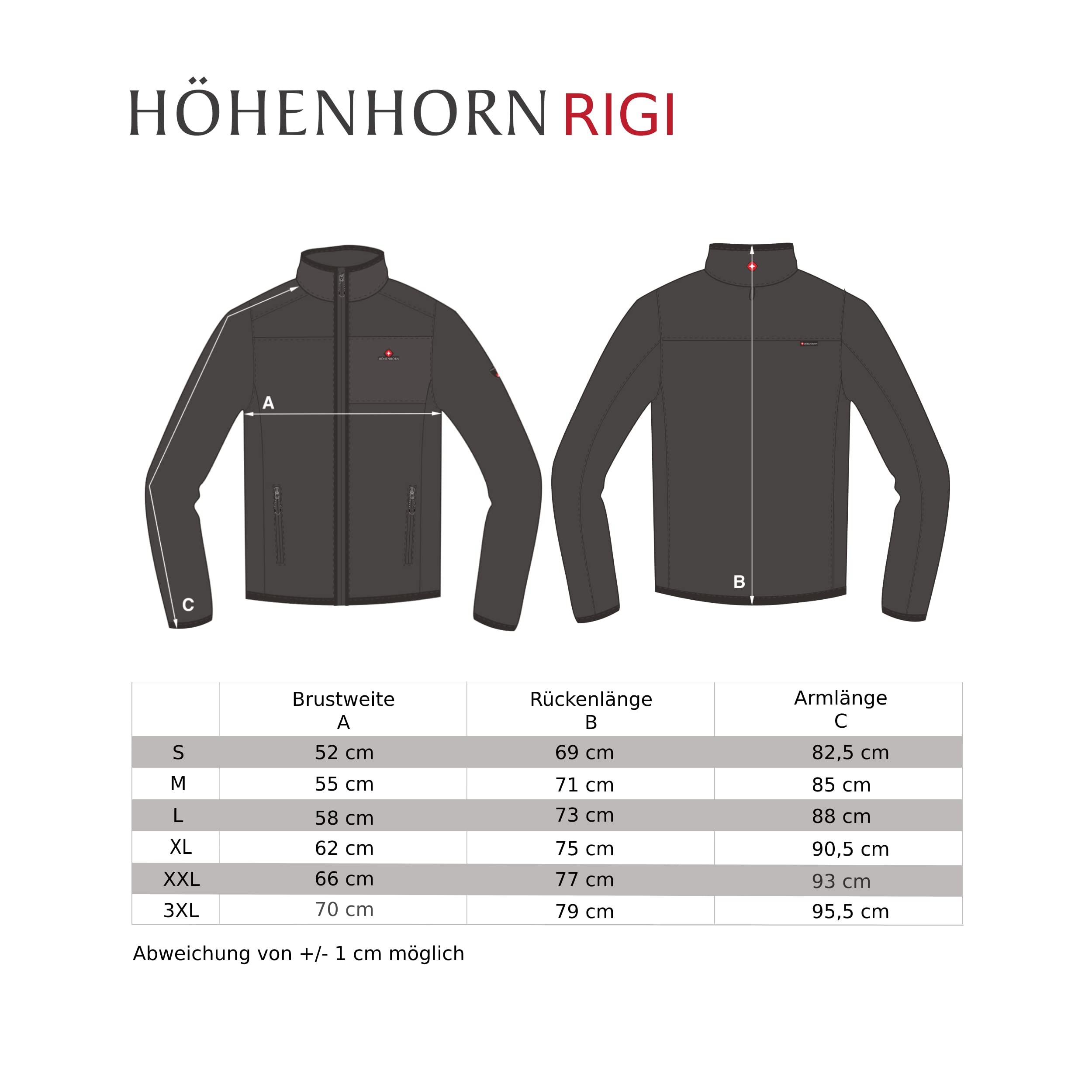Höhenhorn Rigi męska kurtka przeciwdeszczowa, outdoorowa, rekreacyjna, z kapturem