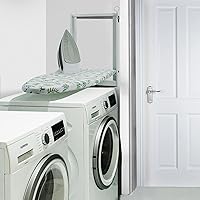 Vista 5 de SheeChung Tabla de planchar montada en la pared de 36 x 12 pulgadas, tabla de planchar plegable con cubierta extraíble resistente al calor, tabla