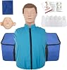 CPR Training Manikin, Professional Adult First Aid Resuscitation Manikin Teaching Aid, Rubber Half Body CPR Mannequin Dummy for Teaching Training