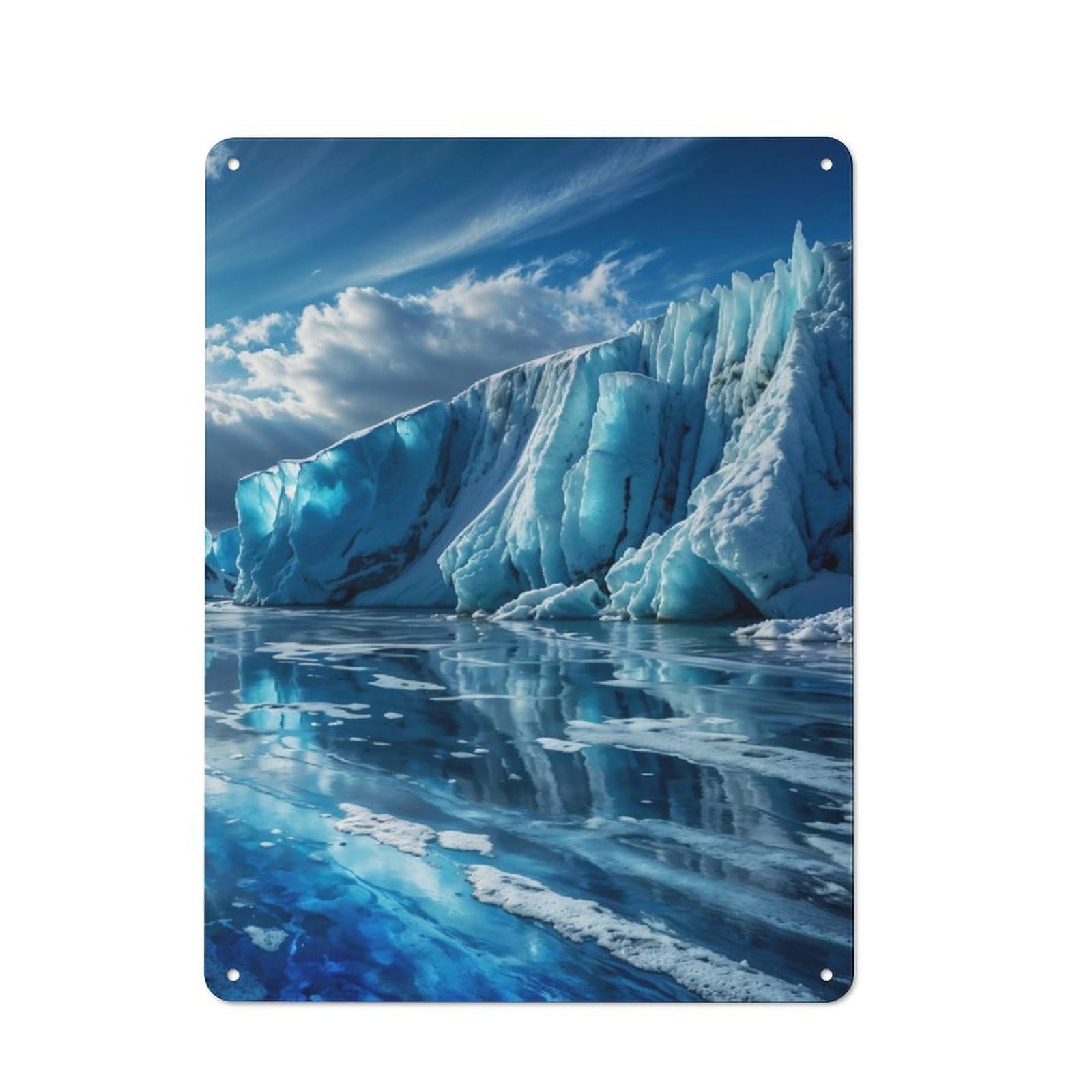Junmoney Embrace On Lake Baikal P2 Tin Wall Plaque 40X30cm With For Kitchen Or Home Bar, Metal Sign Decor For Dining Areas And Home Bars