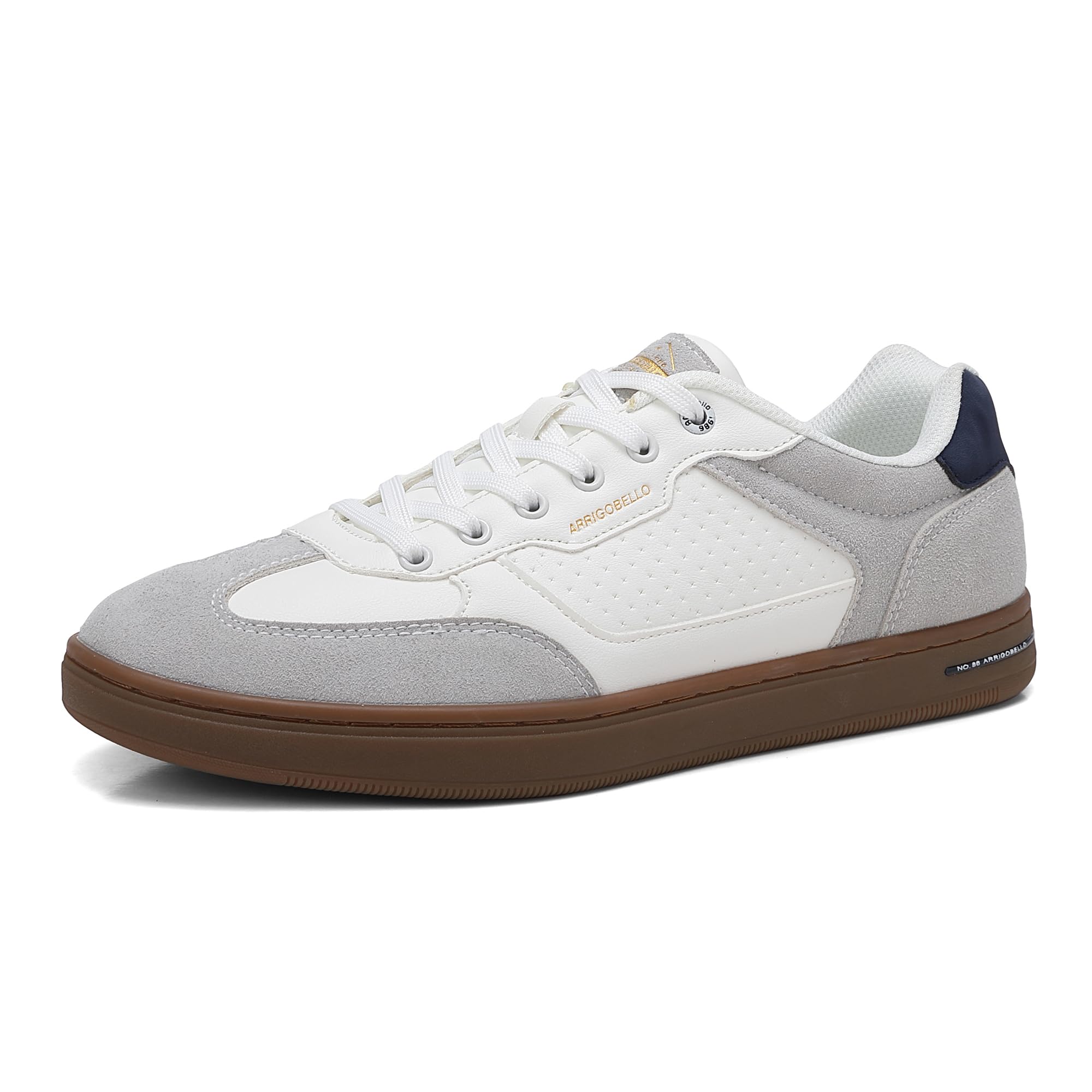 ARRIGOBELLO Freizeitschuhe Herren Schuhe Kunstleder Sneaker Bequem Sportschuhe Reißverschlüsse Walkingschuhe Leichtgewicht Arbeitsschuhe EU41-46