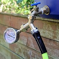 Vista 6 de Divisor de manguera de jardín, conector de 2 vías de latón resistente, grifo de jardín, divisor para grifo al aire libre, divisor de manguera