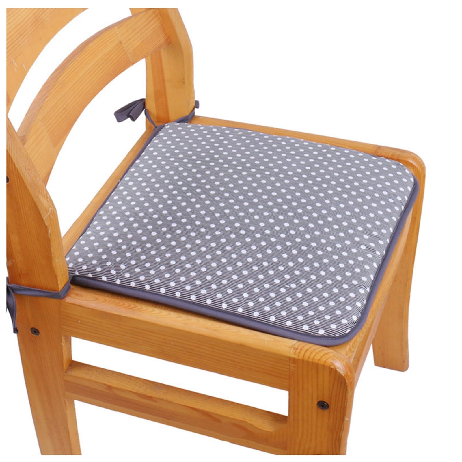 PIPOEI Set of 6 Chair Cushion with Ties, Square Seat Pad for Dining Chair for Office Outdoor Kitchen Dining Room Patio Garden Chairs Bench 17,Set of 6
