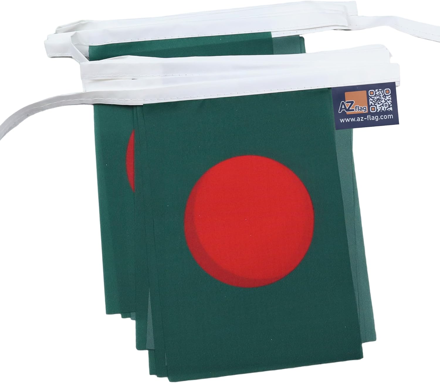 AZ FLAG Bangladesh 12 meters BUNTING Flag 20 flags 18'' x 12'' - Bangladeshi STRING flags 30 x 45 cm