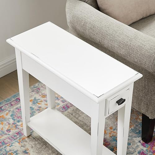 Miniatura 2 de Leick Home Favorite Finds Haven Ridge - Mesa auxiliar, color blanco