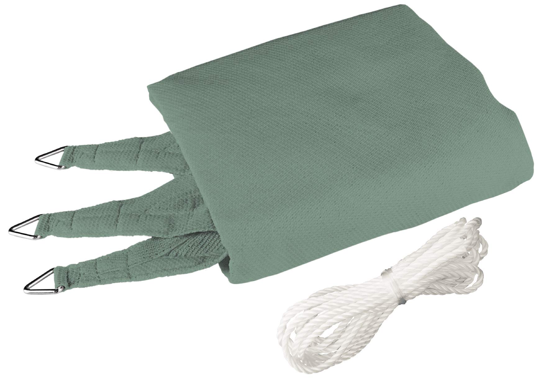 Windhager Sonnensegel Capri Dreieck 5 x 5 m (gleichschenkelig), Sonnenschutz für Garten & Terrasse, UV- und witterungsbeständig, Olive