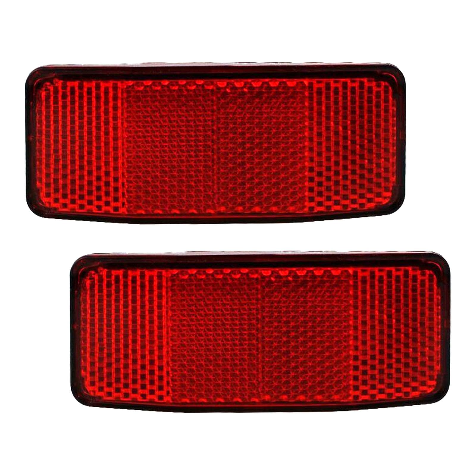 jojomis 2X Bike Reflectors for Night Riding Safety Universal Bicycle Reflectors Front Rear Basket Mount for Mountain Road Bikes Outdoor