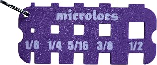 Microlocs Sizing Tool - Micro Locs Measuring Tool, Ruler for Locs – Purple