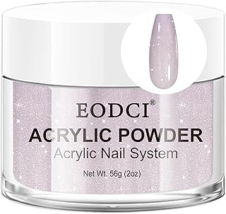 Glitter Purple Acrylic Powder - 56g/2oz Acrylic Nail Cover Powder for Nail Extension, Professional Nail Design, Sculpting, and Nail Building - Salon-Quality Acrylic Nail Supplies