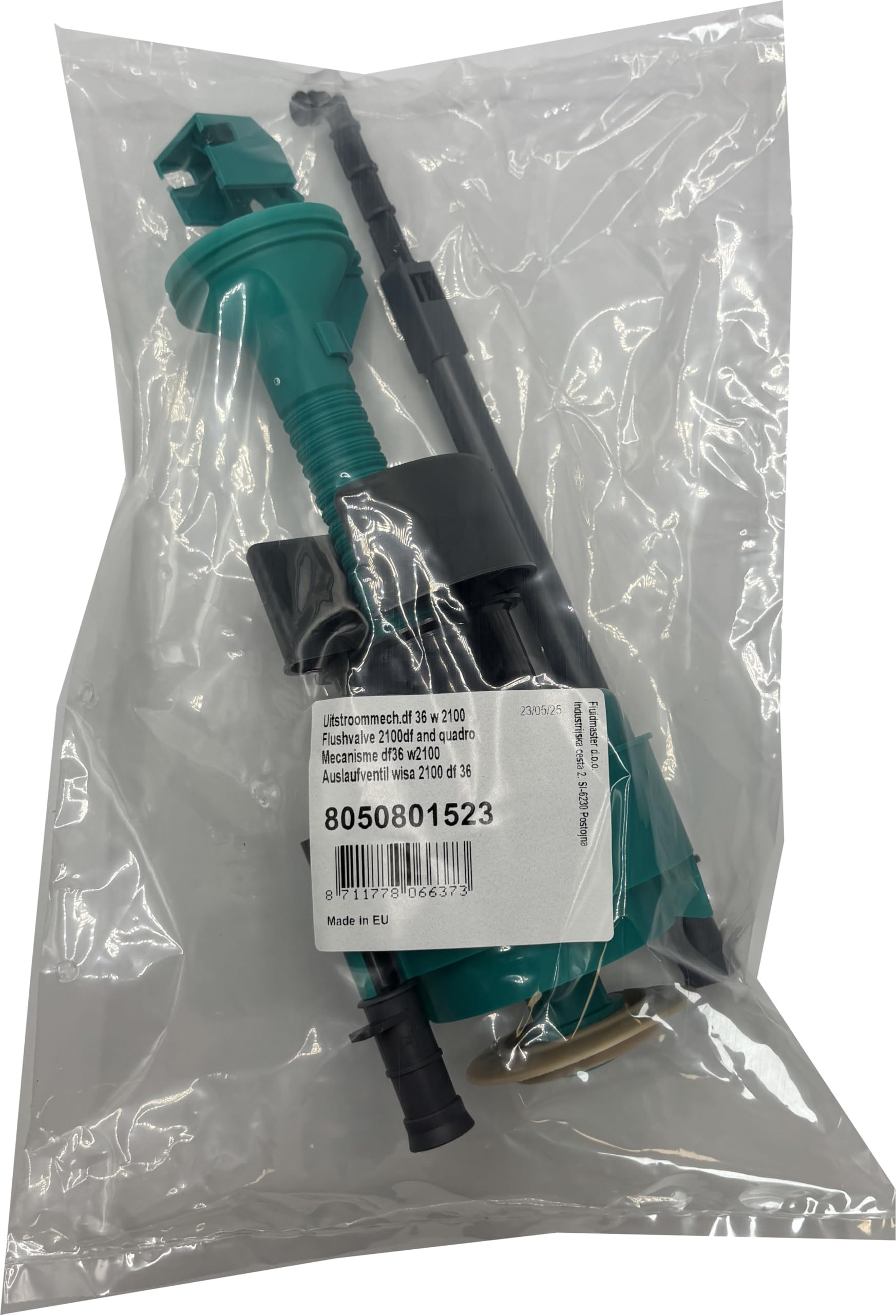 Geakv WISA (eine Marke von Fluidmaster) Ventil für Spülkasten SPK 2136DF Quadro, Dual-Flush-Auslassventil, 50 mm (2 Zoll) Auslass, Frontsteuerung eingebaut in Spülkästen (SKU-8050801523)