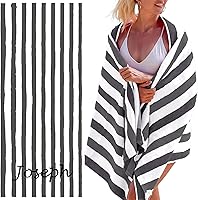 Vista 12 de Toallas de playa personalizadas Passion para adultos - Toallas de piscina personalizadas con nombre - Algodón altamente absorbente - Diseño a rayas