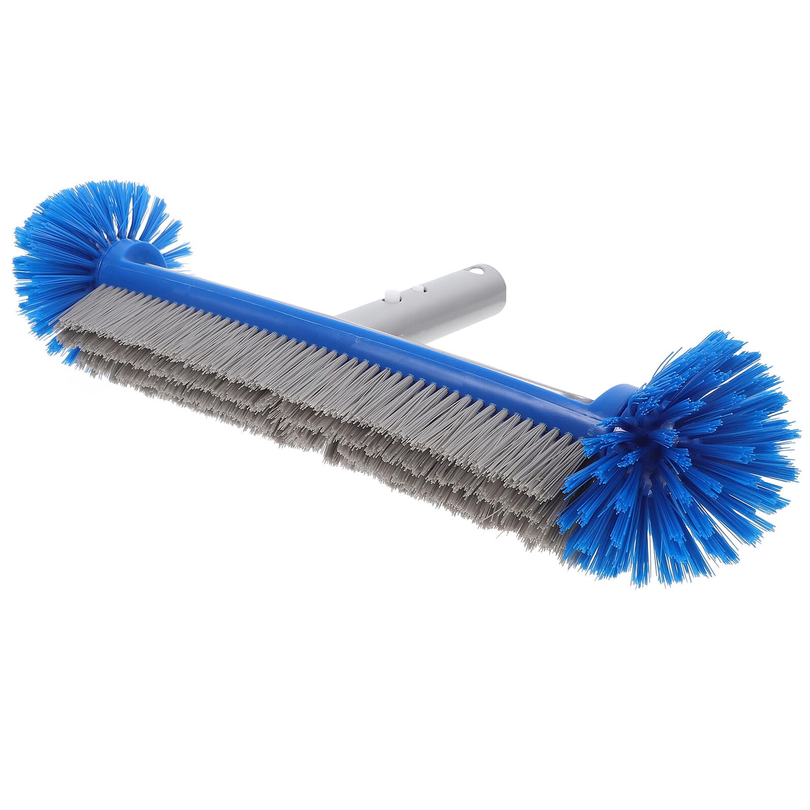Beaupretty Cepillo de Piscina de Goma con Respaldo de Aluminio Reforzado, 43 Cm, Azul para Limpieza de Paredes y Suelo en Piscinas Enterradas y Elevadas, Cepillo Depurador Eficaz