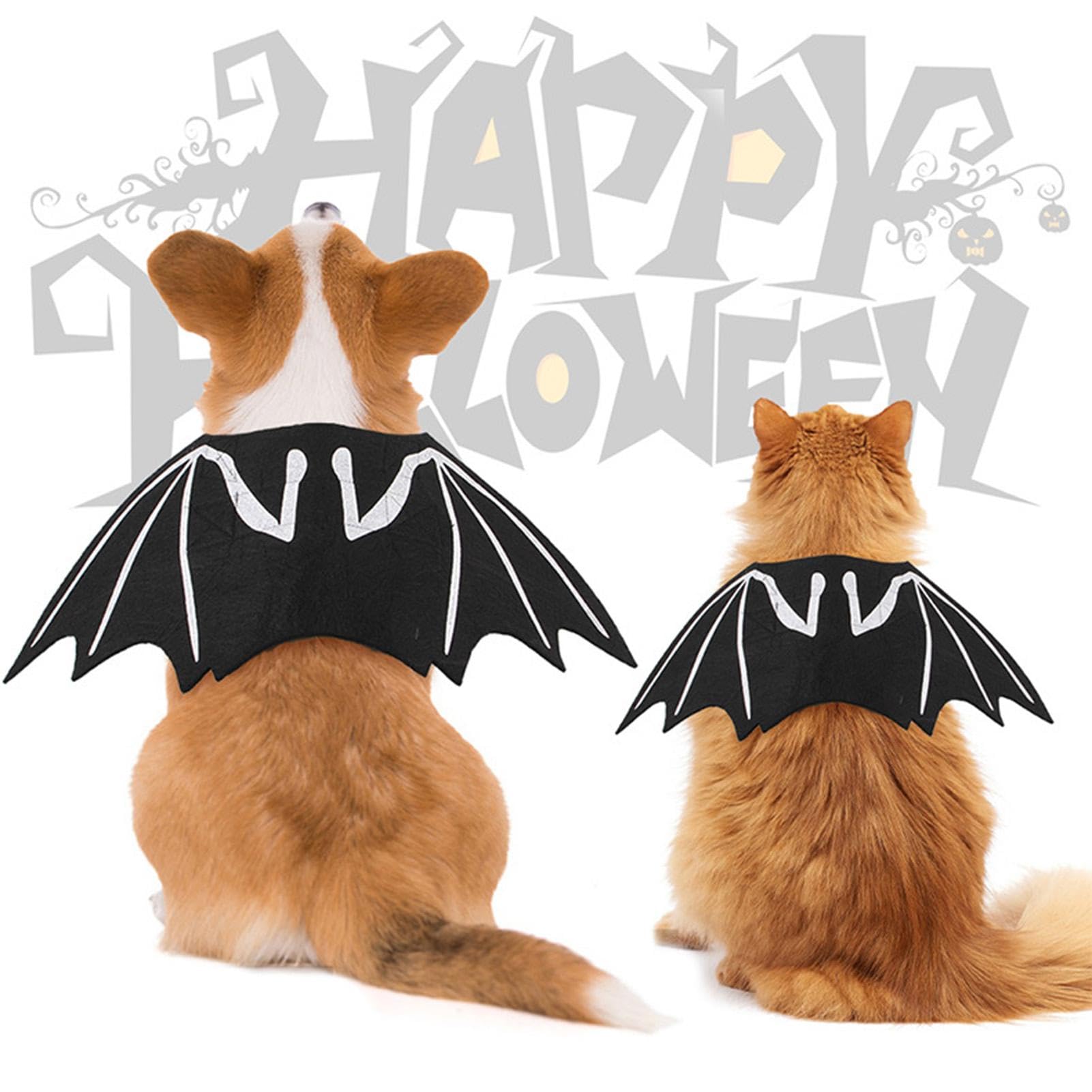 Costume Halloween Cane Con Ali Da Pipistrello - Morbido E Regolabile, Per Feste - Foto 5