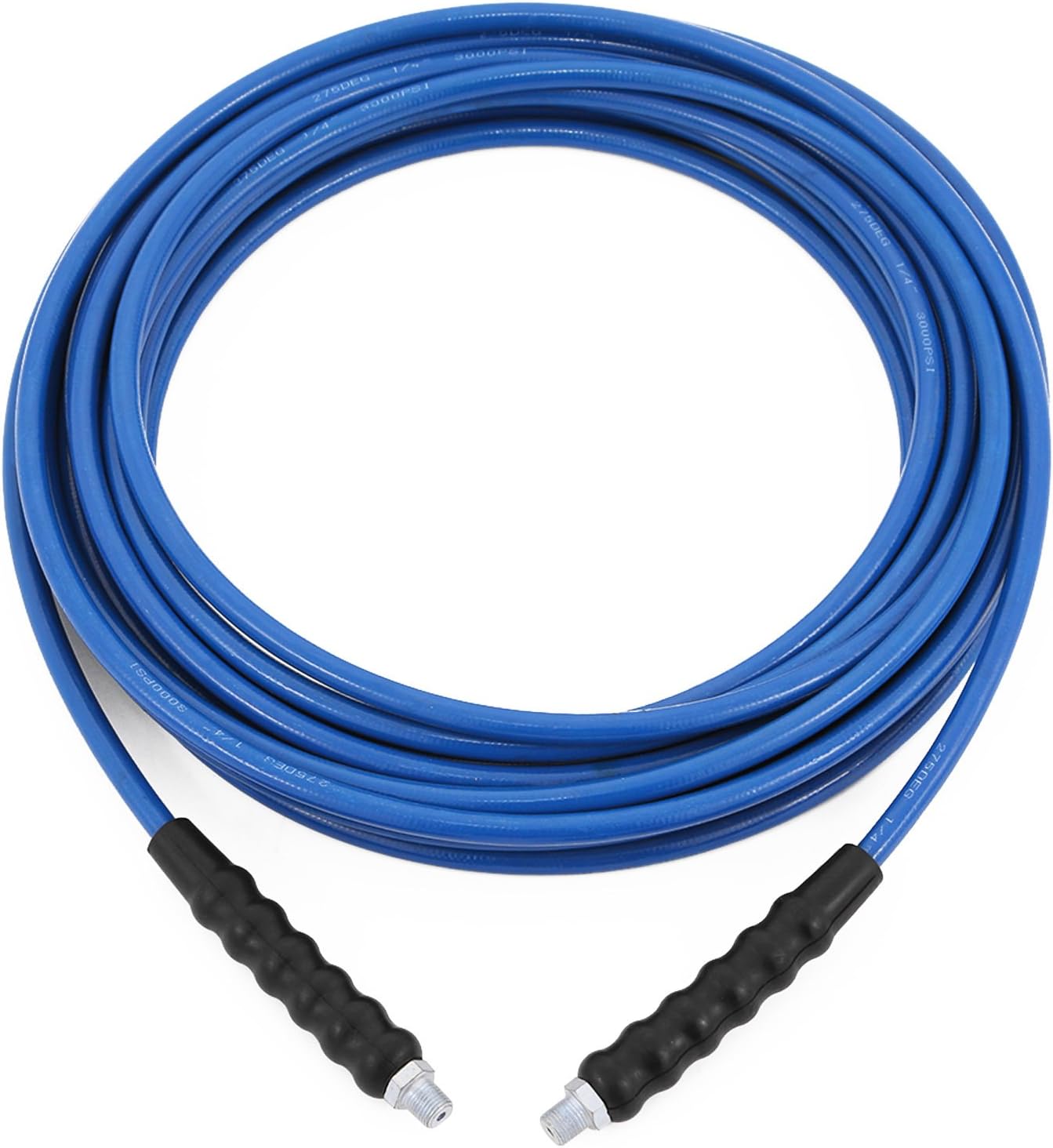 ShunLight Carpet Cleaning Solution Hose 1/4 Inch 50ft Blue Solution Line Hose High Pressure High Heat Solution Hose