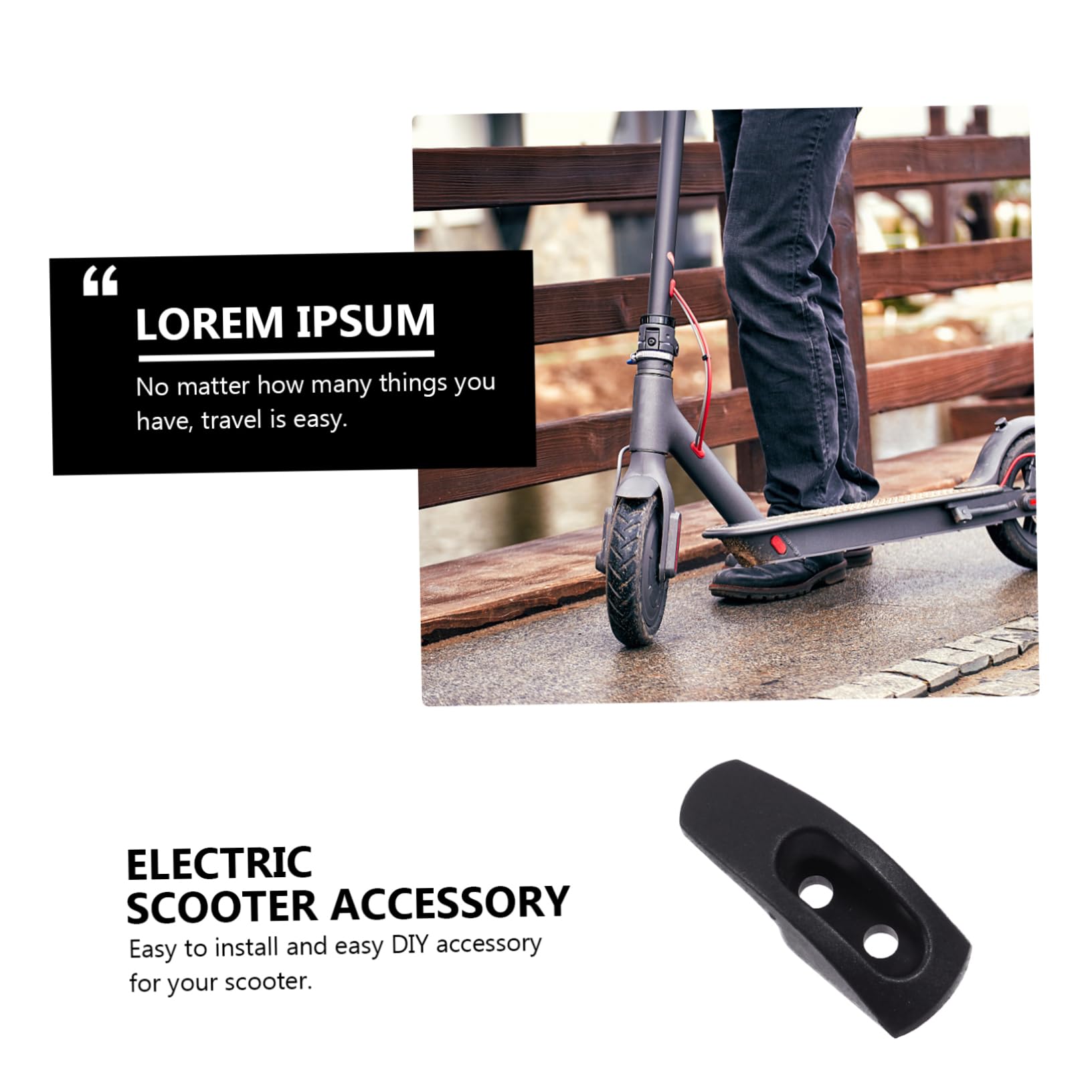Abaodam Gancio Anteriore per Monopattino Elettrico Metallo Accessorio Robusto per Scooter Facile Installare