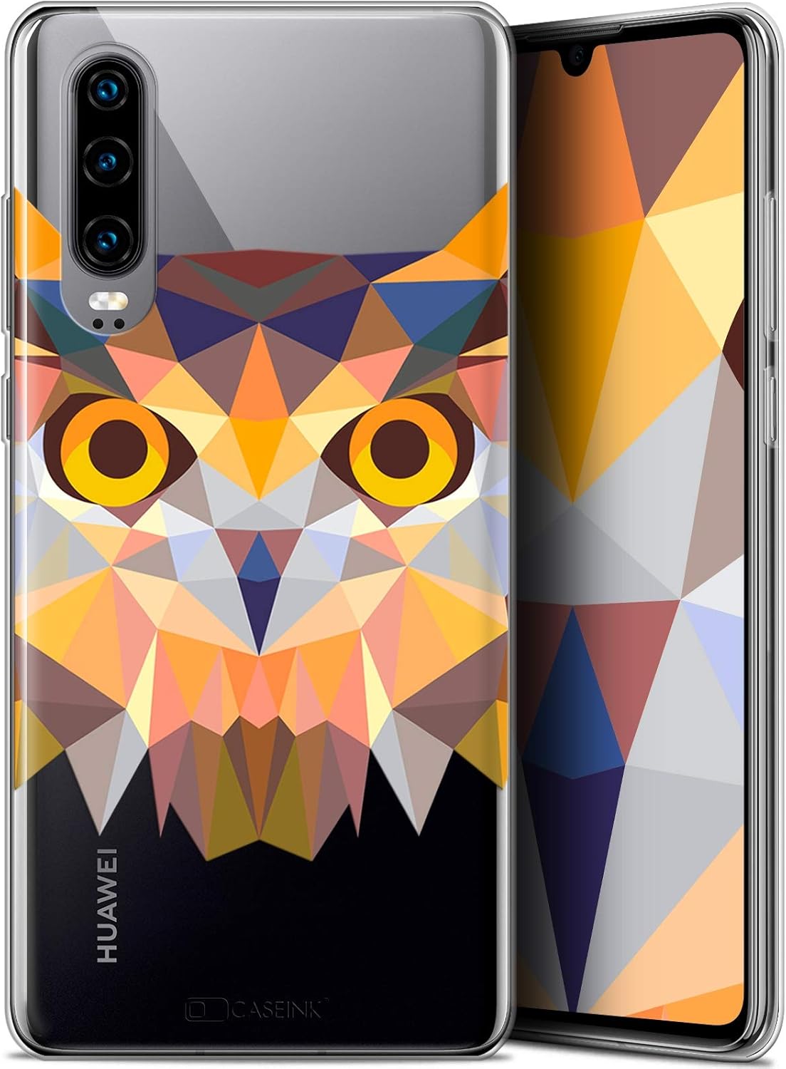 Ultra-Slim Polygon Owl Case for 6.1-Inch Huawei P30