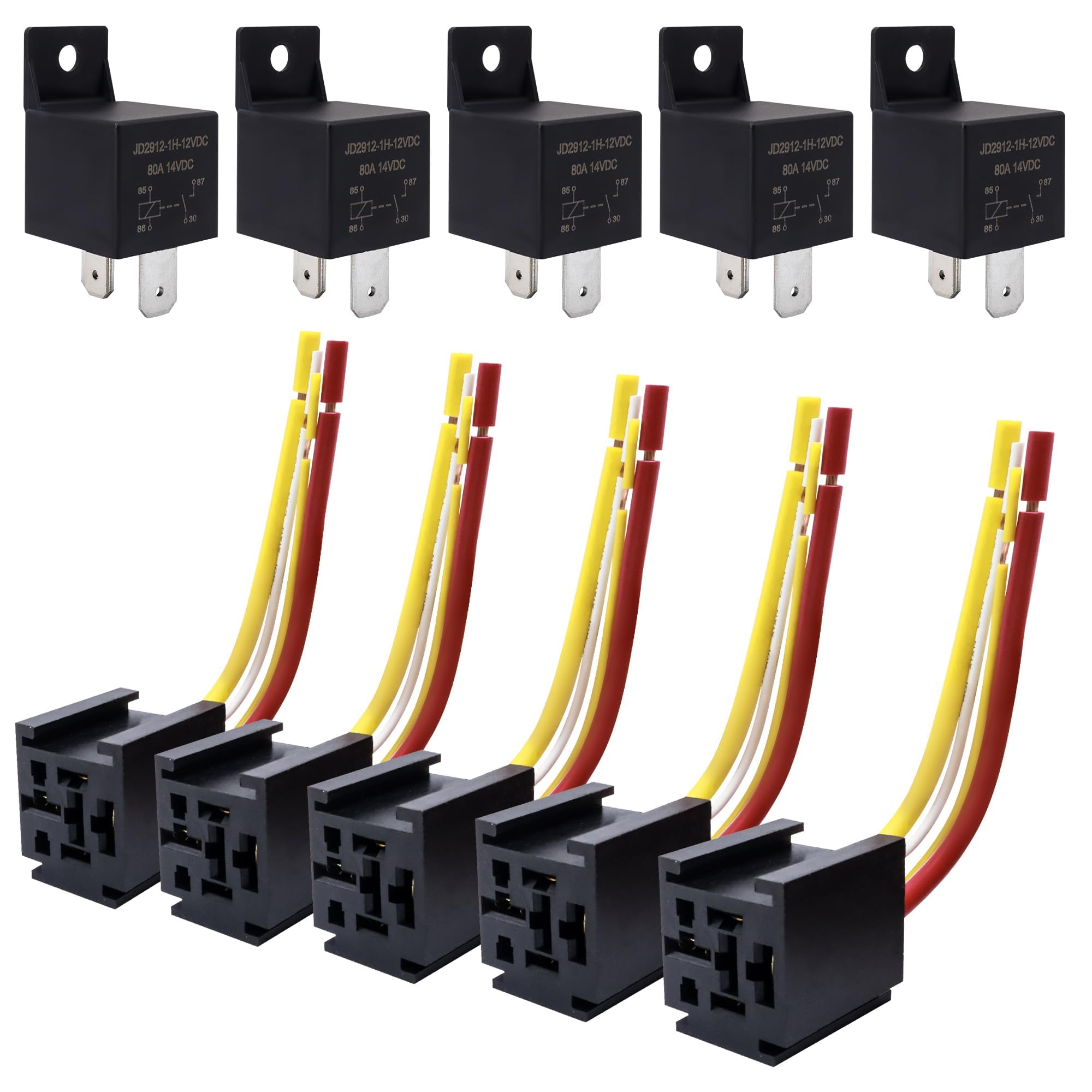 Relè a 4 pin Relè di avviamento per auto con interruttore di controllo batteria ad alte prestazioni 12V 200A