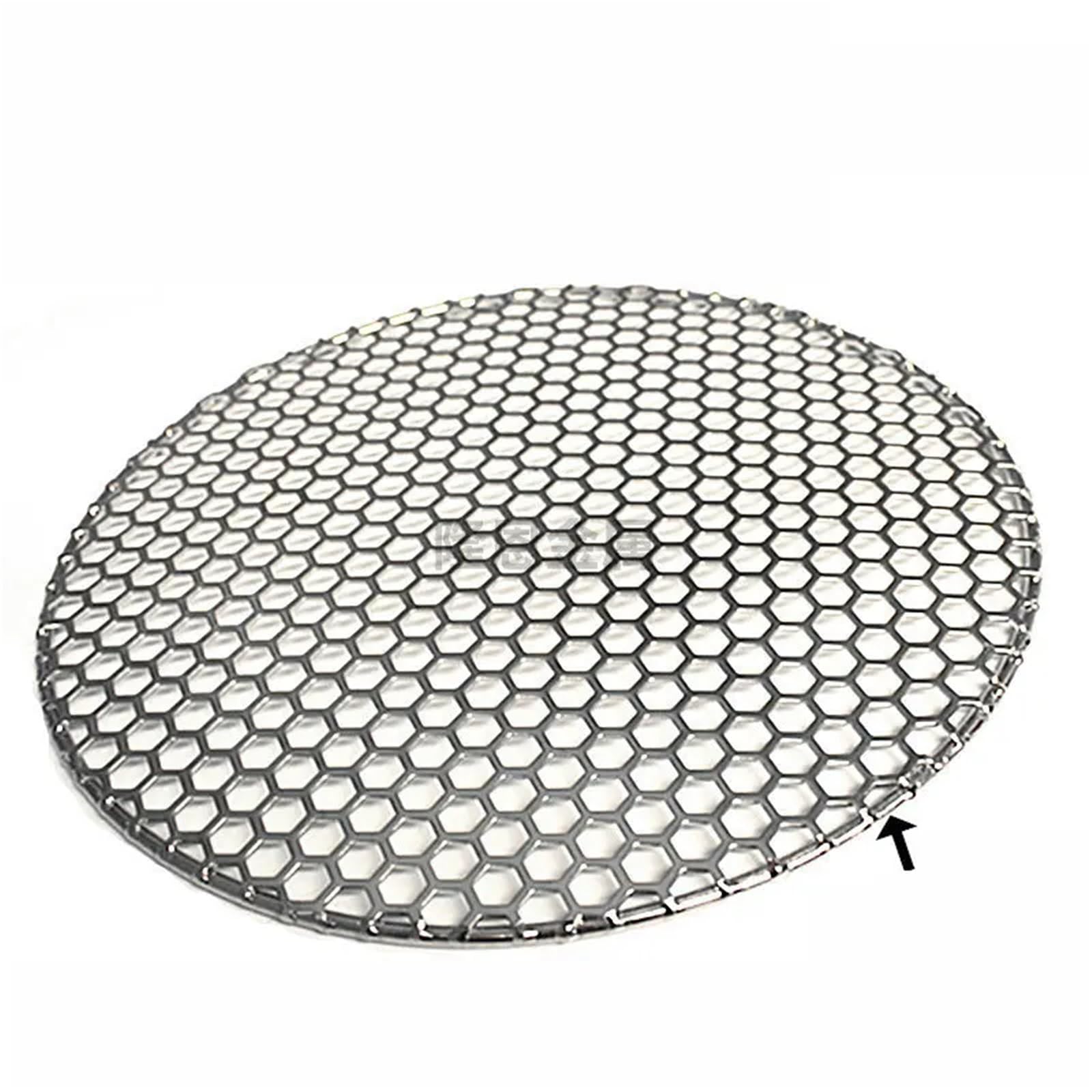 Rejilla de acero inoxidable para barbacoa, parrilla de carbón vegetal de 21 cm de diámetro, red de malla de grado alimenticio, rejilla redonda para barbacoa, acero inoxidable 304 duradero, ideal para