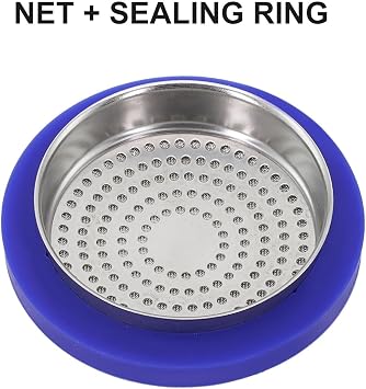 Silicone Group Head Gasket and Puck Screen for E61 Espresso Machines, 60mm Filter for Rocket for faema for cafelat Parts(net + sealing ring)