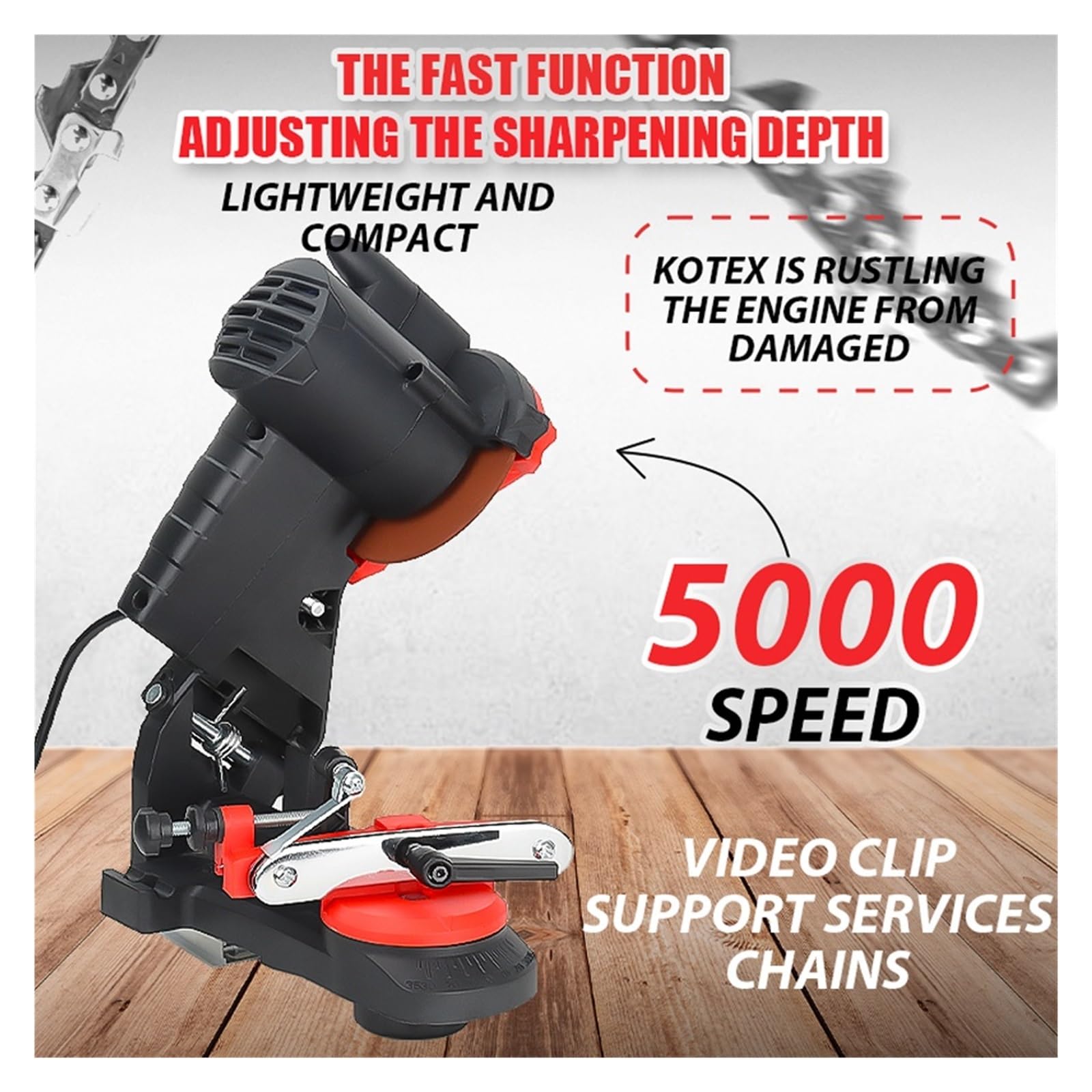 Affilatrice Elettrica For Motoseghe, For Catene, For , For , Strumenti For La Riparazione Delle Risparmia Tempo E Fatica