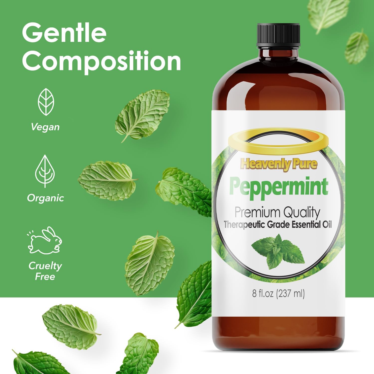 Peppermint Essential Oil Pure & Natural Sweet (8 Oz Bulk Size) - Image 7