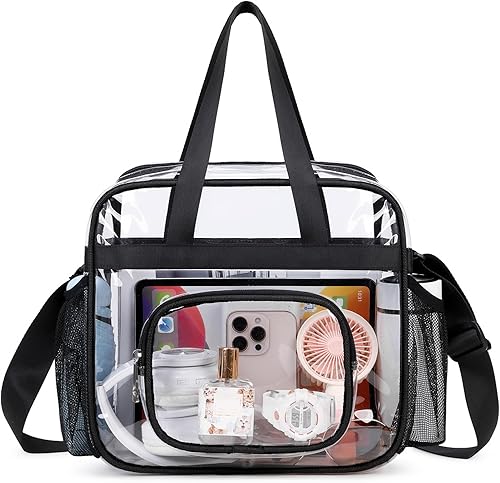 Miniatura 8 de UEOE Clear Bags Stadium Approved,See Through Tote Bag+Shoulder Strap Large Transparent Bag
