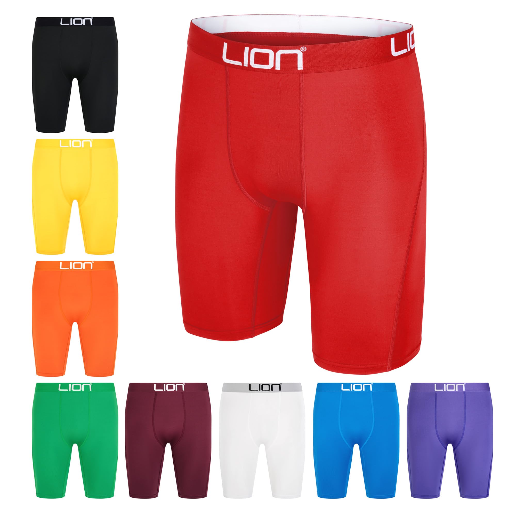 LION SPORTSWEAR Kompressionsshorts für Fußball & Sport – Mehrzweck-Basisschicht für Herren und Kinder, ideal für Fitnessstudio, Training und Laufen