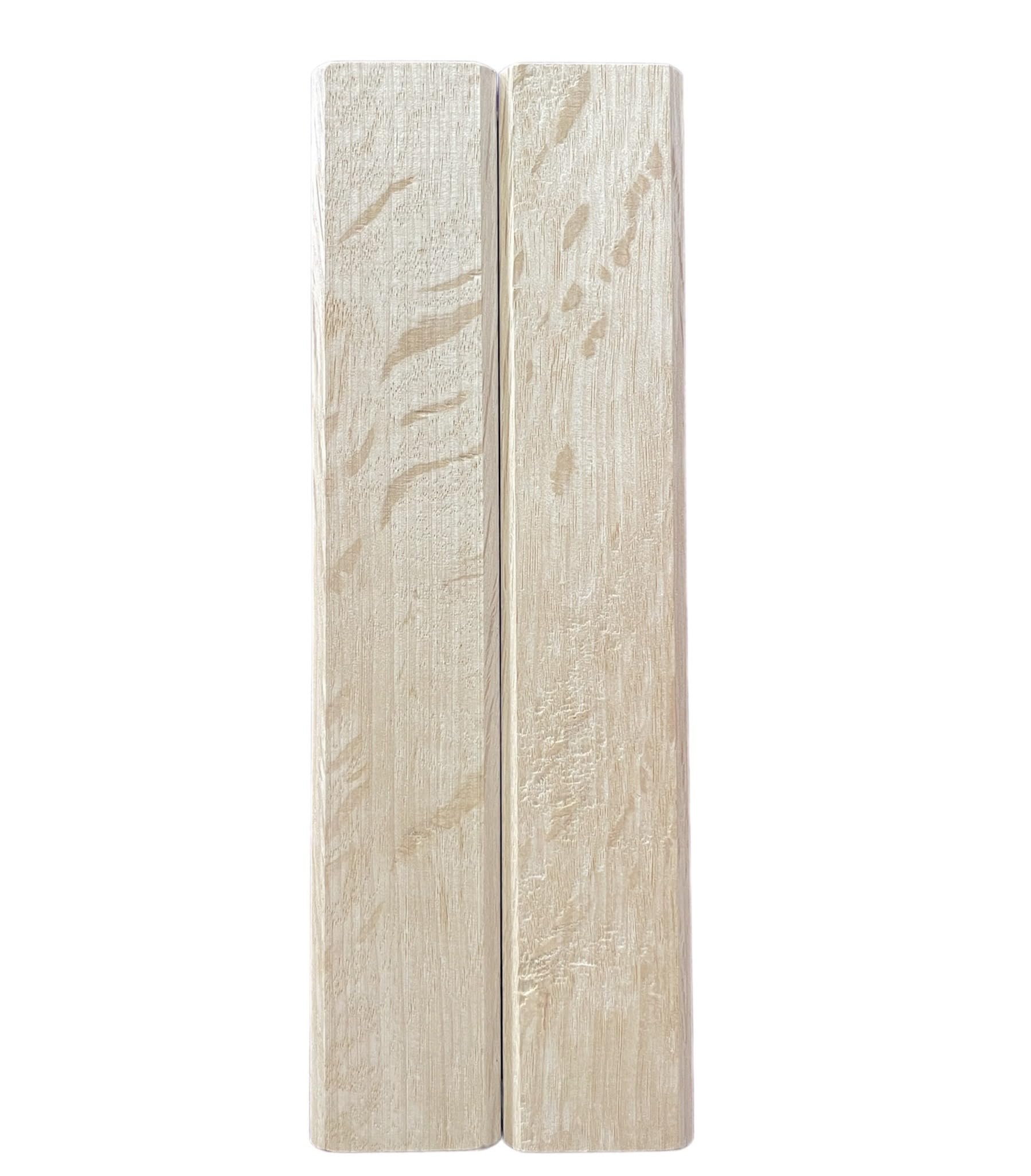 Amazon.co.jp: 樫拍子木 小 面取り 2本組 幅3.5cm x 厚み3.5cm x 長さ