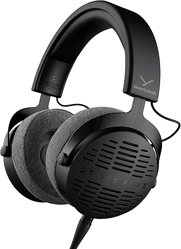Fones de ouvido de estúdio abertos Beyerdynamic DT 900 PRO X com driver Stellar.45 para mixagem e masterização