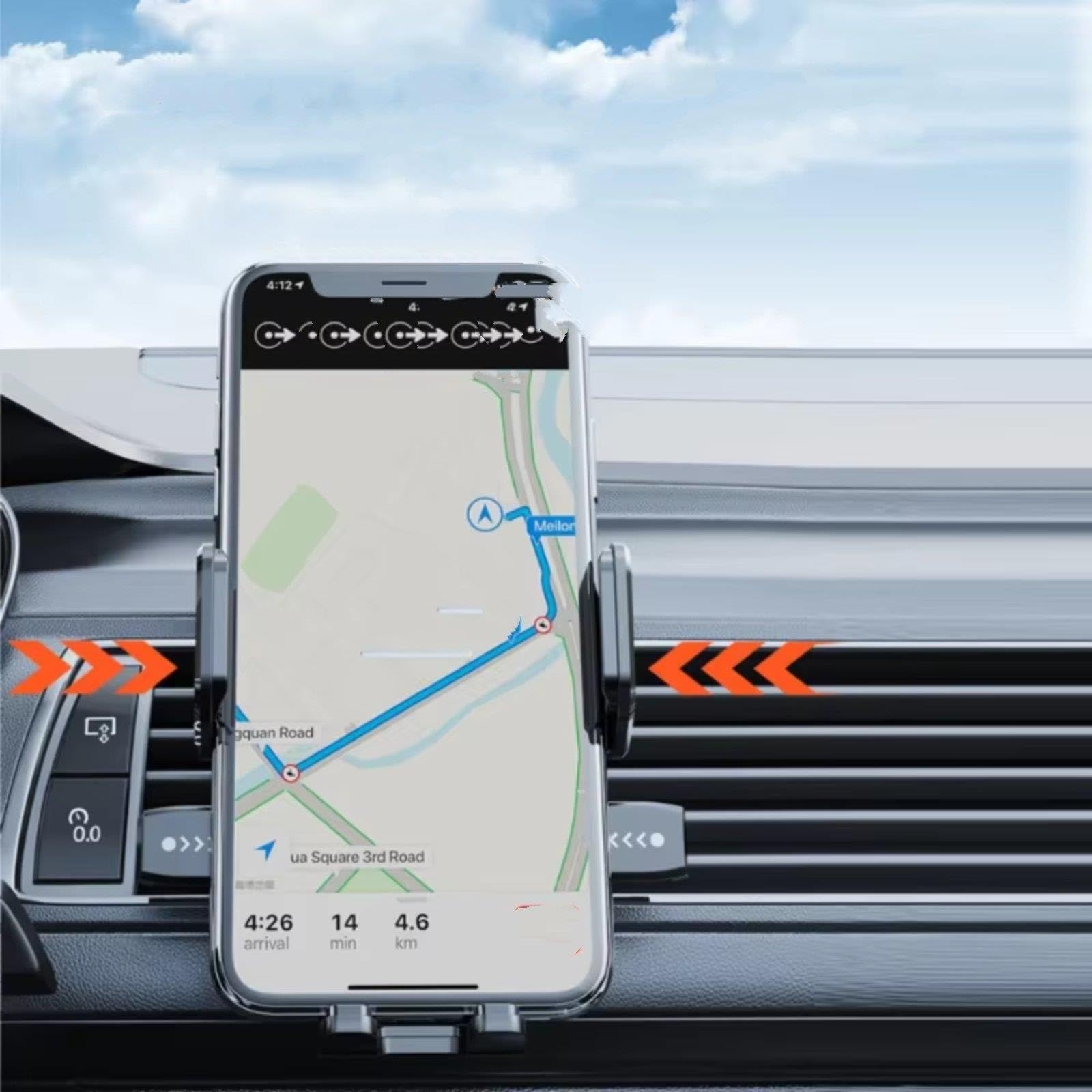 Soporte Teléfono Coche Montaje Ventosa Smartphone Móvil