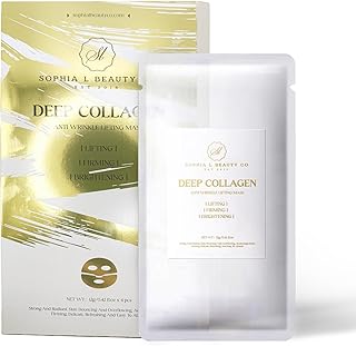 Máscara de colágeno profundo, 0.42 oz x 4 uni...