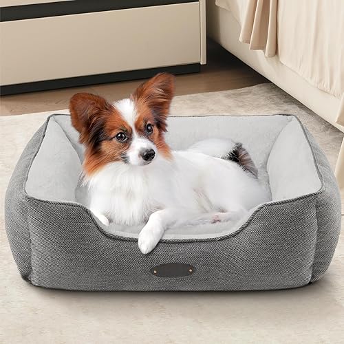 Miniatura 12 de Cama para perros de razas medianas, cama rectangular suave para perrera, camas lavables de lujo para perros, cama cómoda y duradera para mascotas