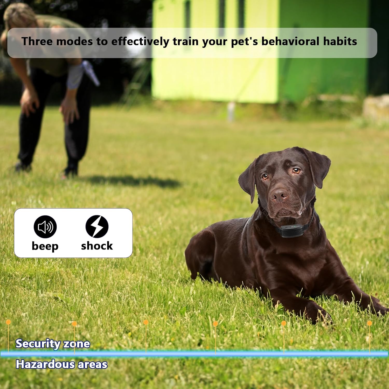 Basic In-Ground Pet Fence - Underground Dog Fence System, Electric Fence for Dogs Waterproof Training Collar for Dog Over 20lb, Wireless Electric Dog Fence (2 Dog System)