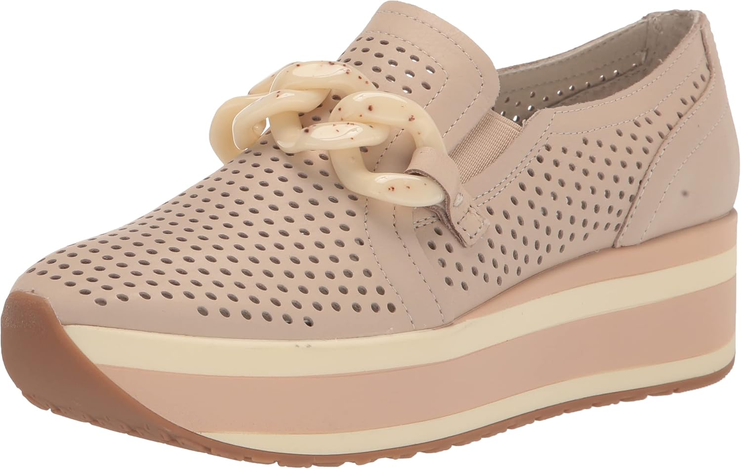 Dolce Vita Women's JHENEE PERF Sneaker, Sand Nubuck, 9.5
