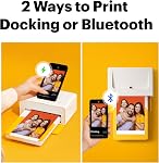 KODAK Dock Plus 4x6 Photo Printer, Smartphone Docking, 4PASS, 10 Sheets | Bluetooth, iPhone & Android Smartphone Compatible, Charge While Printing, Water, Fingerprint and Fade Resistant