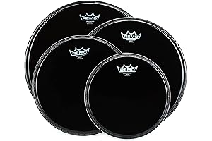 Remo Ebony Ambassador 4-Pc Tom Pack