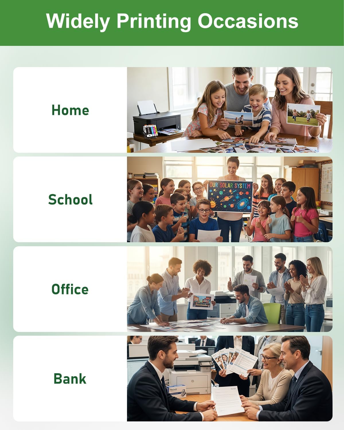 2-Pack Remanufactured Ink Cartridges Replacement for Epson 410XL Black Ink use with Expression XP-7100 XP-830 XP-640 XP-630 XP-530 XP-635 Printers, High Yield 500 Pages