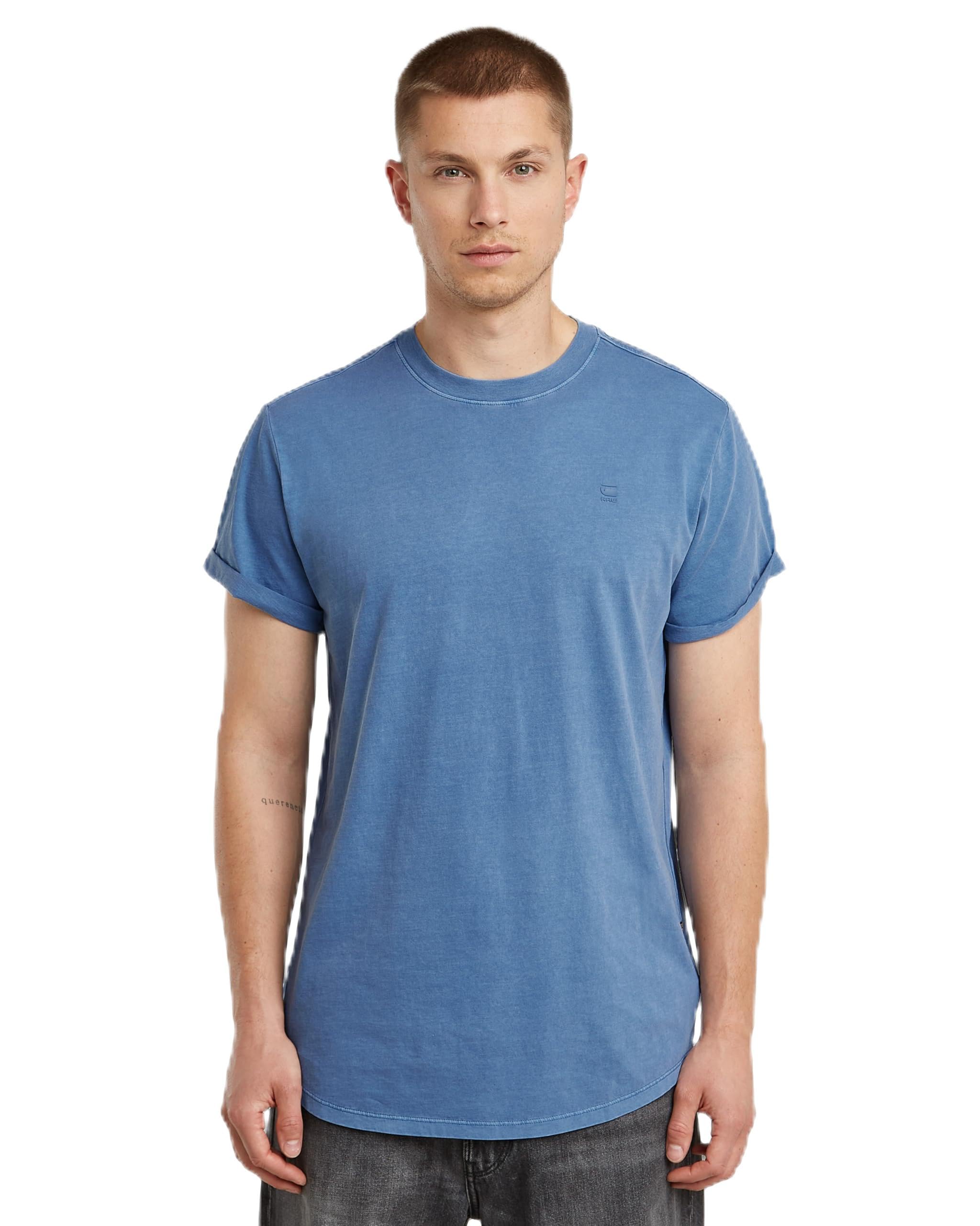 G-STAR Men's Lash Overdeyed T-Shirt, Dutch Blue Gd D16396-2653-h177, L