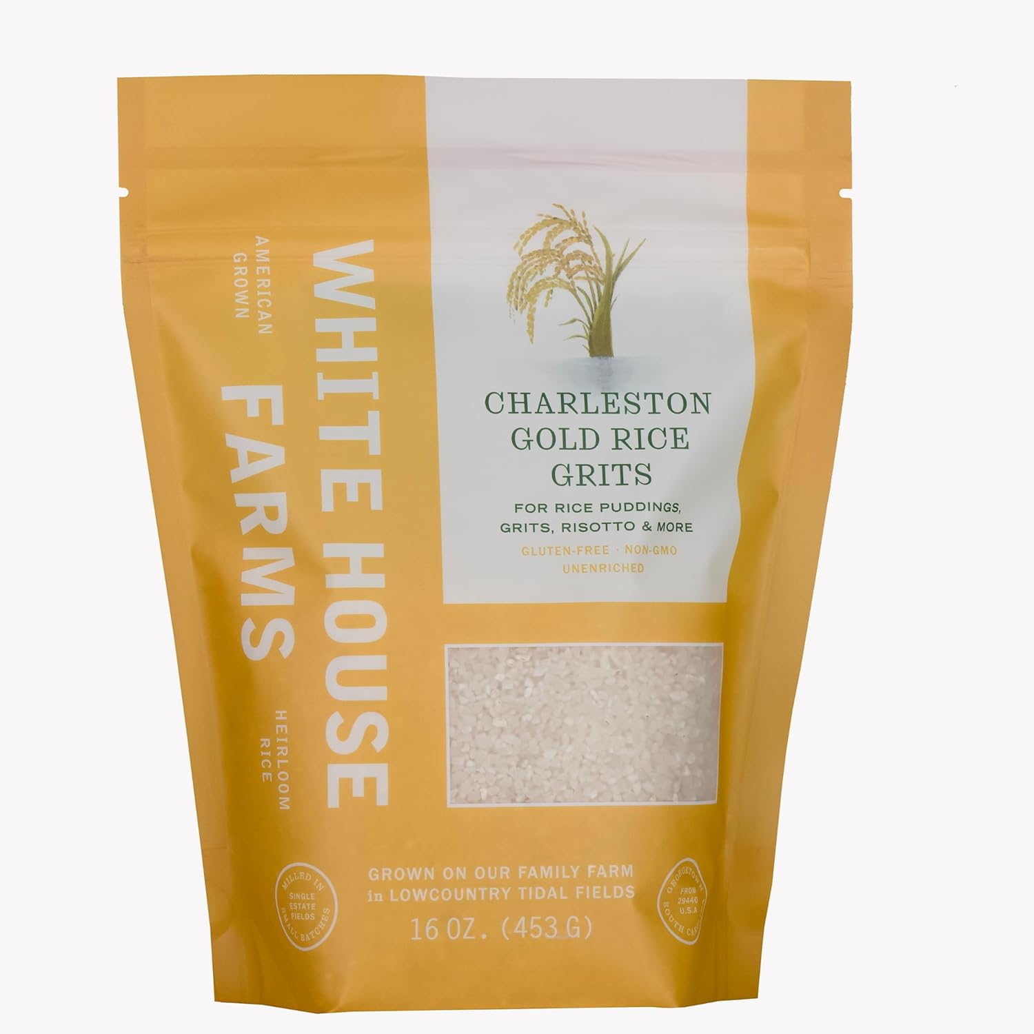 Andy's Charleston Gold Rice Grits - Sin Gluten - No GMO - 680 g (1 Pack)