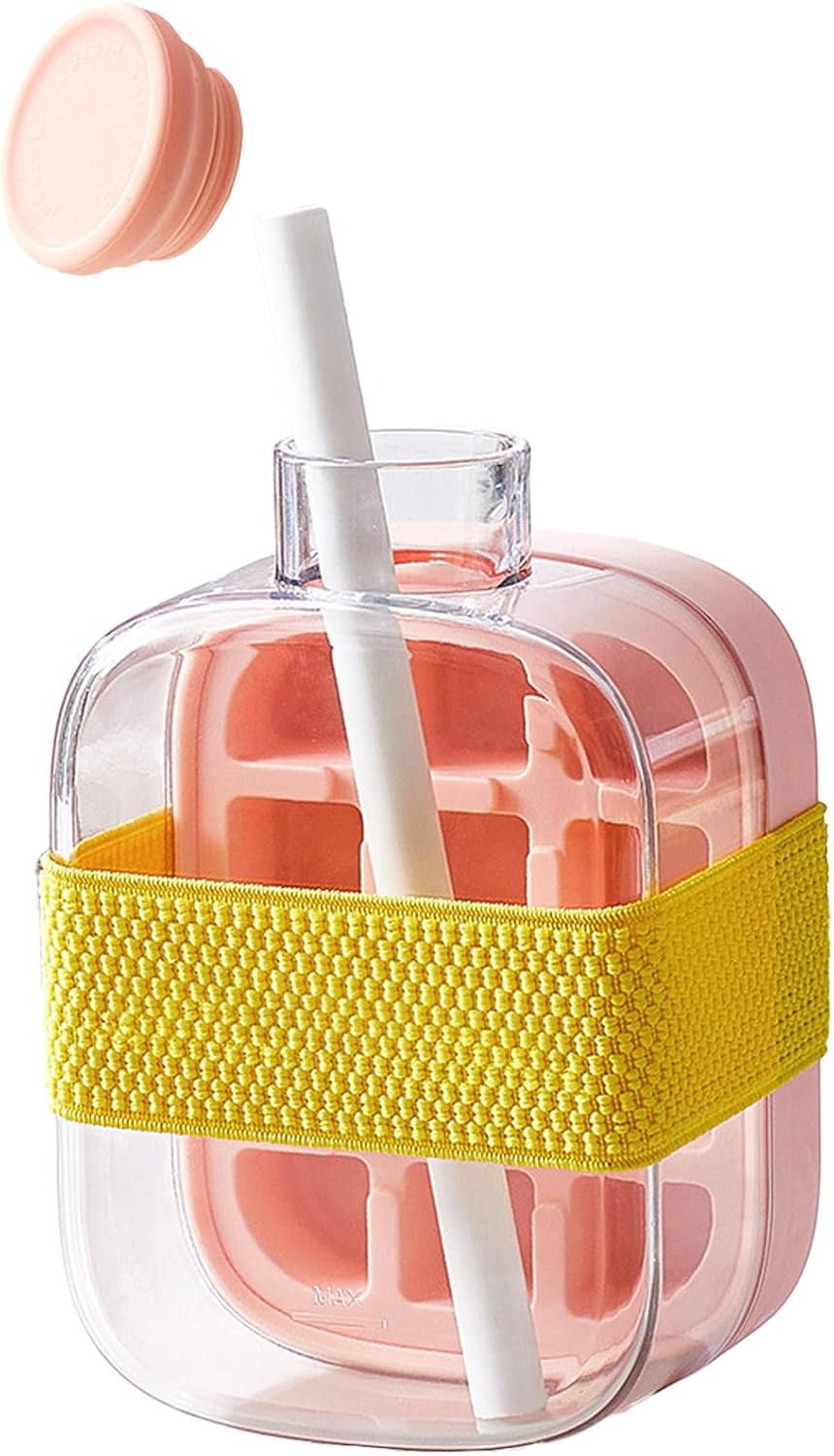 Large capacity ice trays and ice molds are used for whiskey cocktails, juices, and summer cooling tools. (pink, 500ml) Pink 500ml