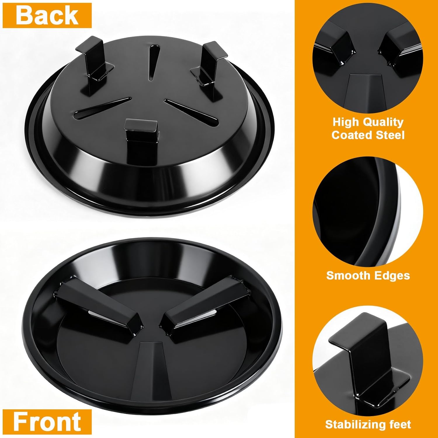 Flame Disk Bowl Replacement Parts for Masterbuilt 911060006 9005100068, Flame Disk Pan for Masterbuilt Gas and Dual Fuel Smokers