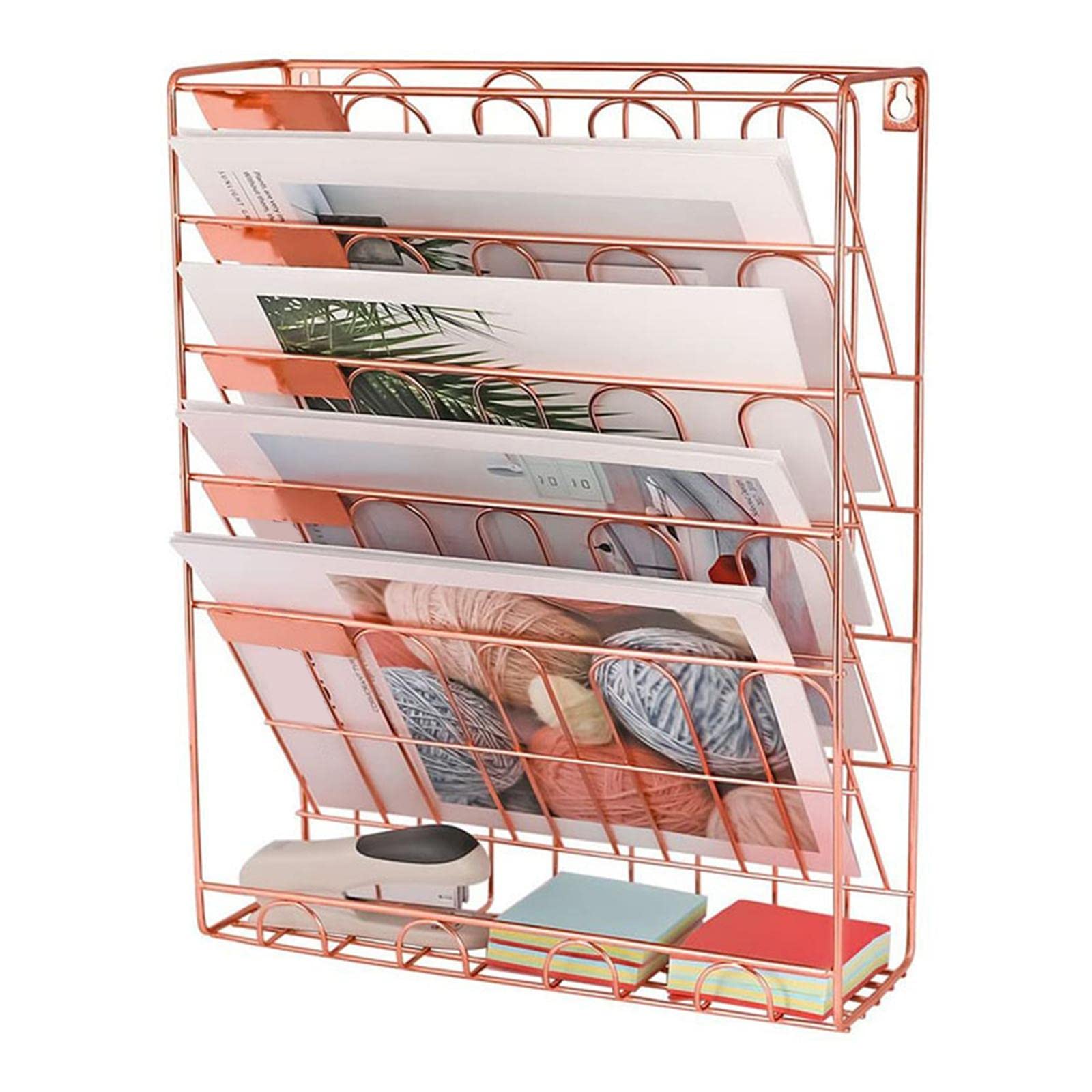 Organizzatore da Scrivania a Parete per Articoli di Casa E Cancelleria, Oro Rosa