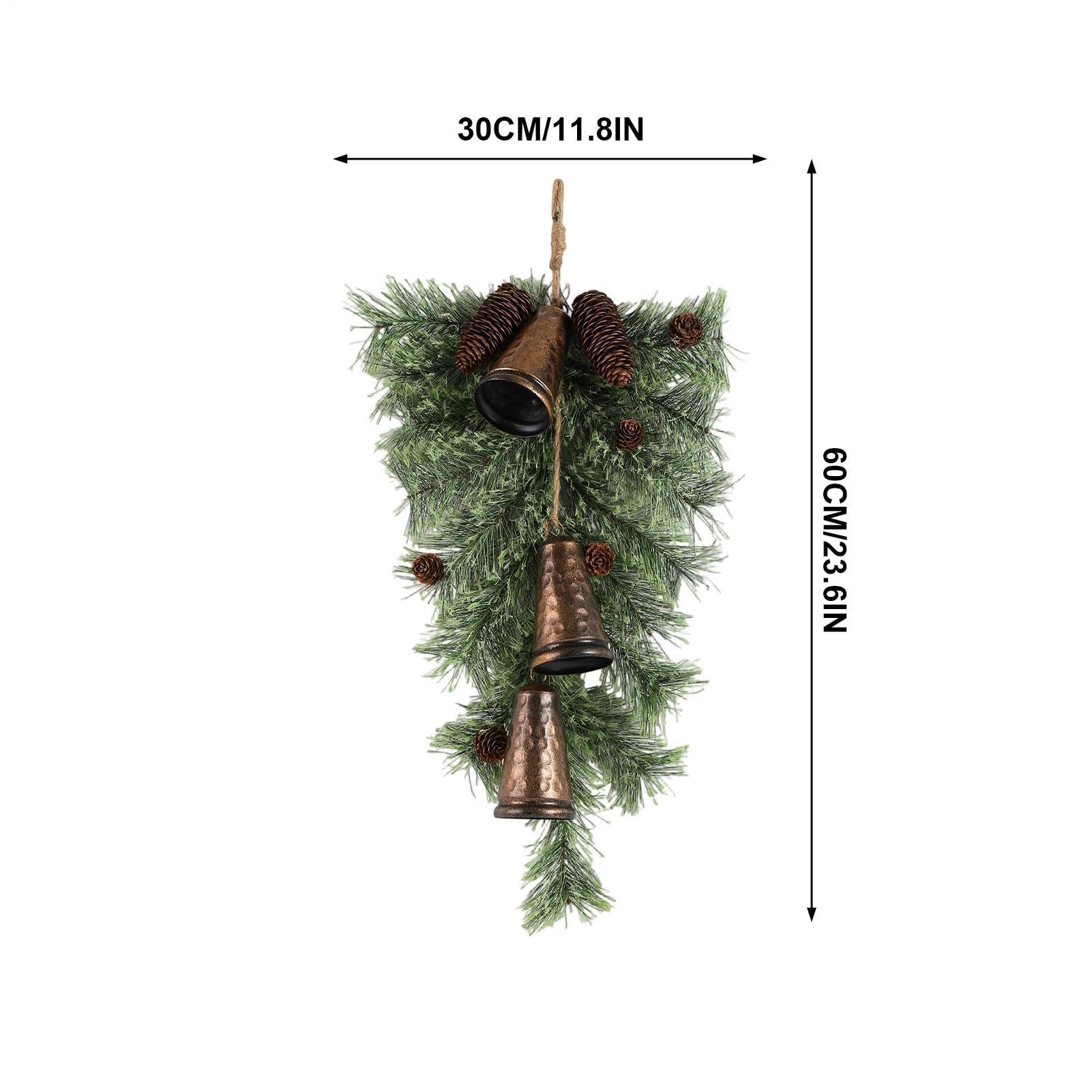 Guirnalda de lágrima de Navidad, guirnalda de pino artificial, decoración