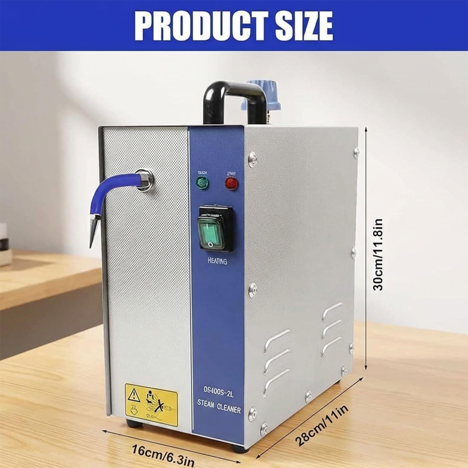 Limpiador de para Joyas Profesional 4L – Máquina de Acero Inoxidable Alta Presión para Oro, Plata y Gemas – Equipo Eléctrico de Limpieza Profunda para Talleres(2L)