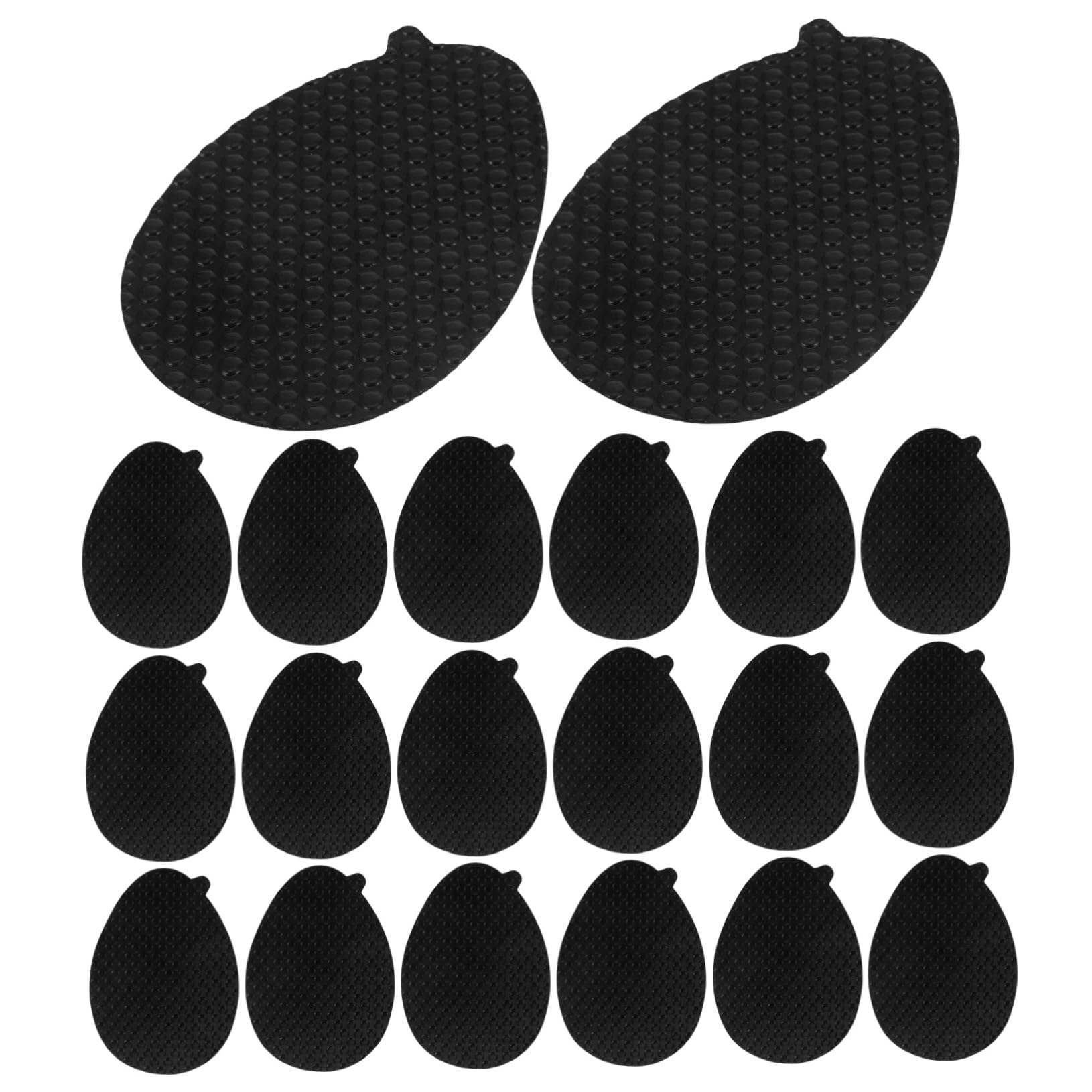 CALLARON 5 Sätze Anti-rutsch-sohlenaufkleber Unterstützung Fersenhalter Für Damenschuhe Einsätze Alleinige Beschützer Fersen-slip-pads Für Damen Vinylharz Black 10 Paare * 5