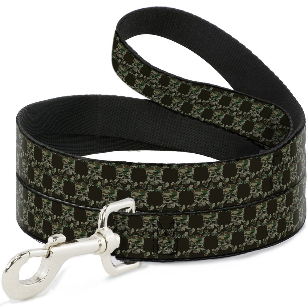 Laisse Buckle Down Top crânes nylon robuste 4 pieds pour petit chien